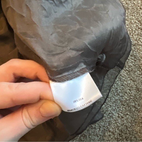 Eileen Fisher gray silk dress size medium - Picture 2 of 5